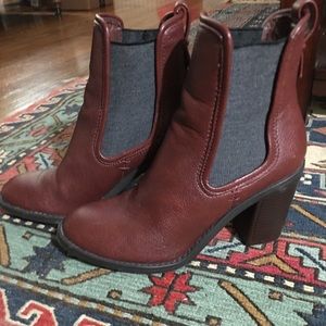 Merona Red-Brown Heeled Bootie